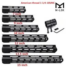 " 9" 1" 12" 13," 15" дюймов AR15 свободный поплавок MLOK цевье для винтовки для охотничьего следа тактический прицел крепление w стальная гайка