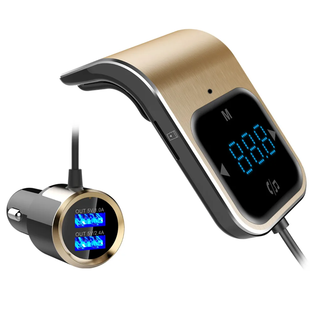 FM трансмиттер BC39 Aux модулятор Bluetooth автомобильный комплект громкой связи