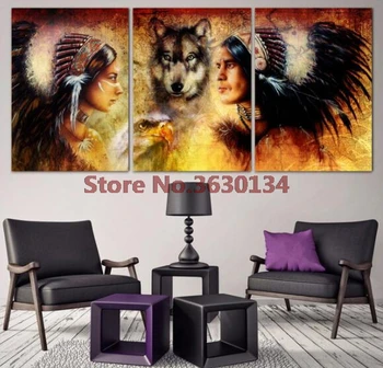 

diy diamond embroidery Indian 3pcs cross stitch kits Wolf home decor 5d diamond painting animal diamond mosaic needlework Gift