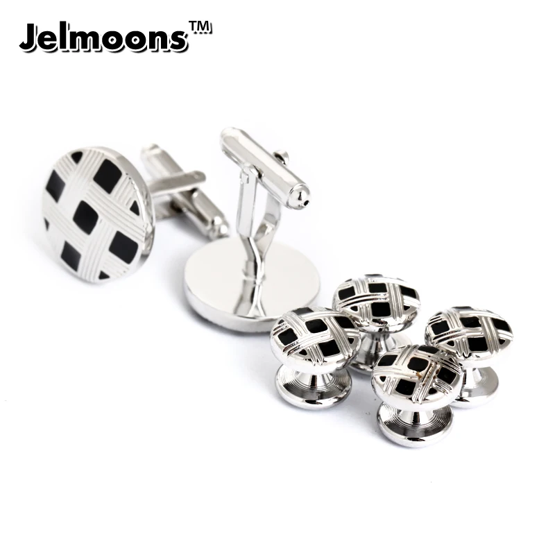 

Round Enamel Metal Buttons and Studs Sets Best Man Tuxedo Free Shipping