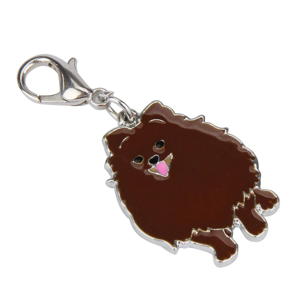 

Pomeranian Dog Tag Disk Pet ID Enamel Anti-lost Accessories Neck Strap Pet Necklace Collar Necklace Pendant Dog Tag
