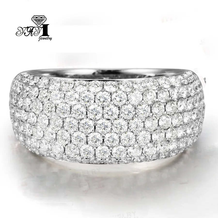 Moissanite ring YaYI jewelry princess cut white moissanite zircon silver color engagement wedding party lover rings