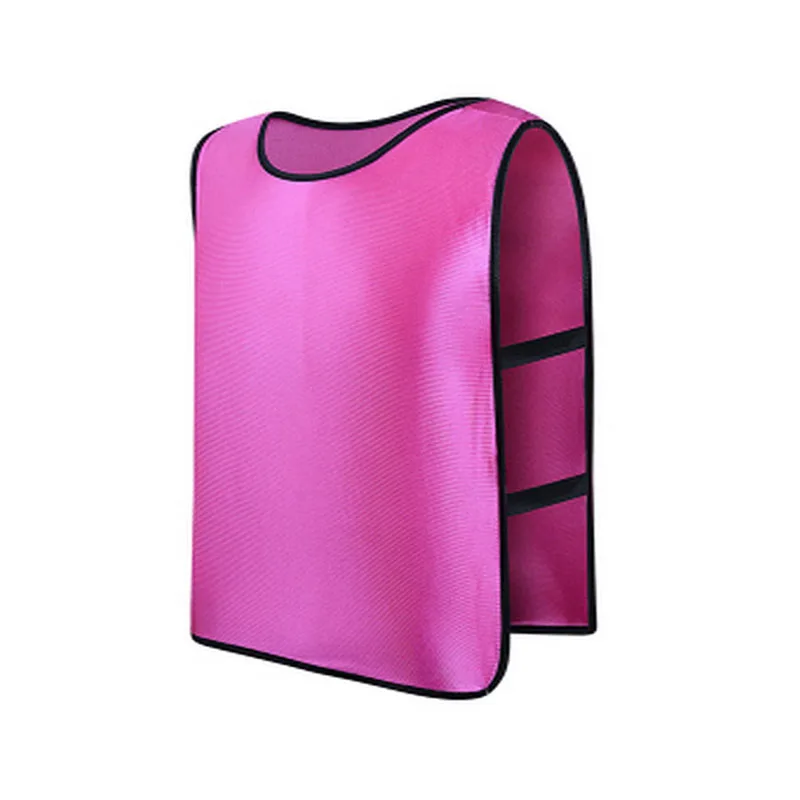 Детский командный Спортивный футбол тренировочная кофта-передничек шлейф нагрудный жилет поддержка прямых поставок - Цвет: Hot Pink