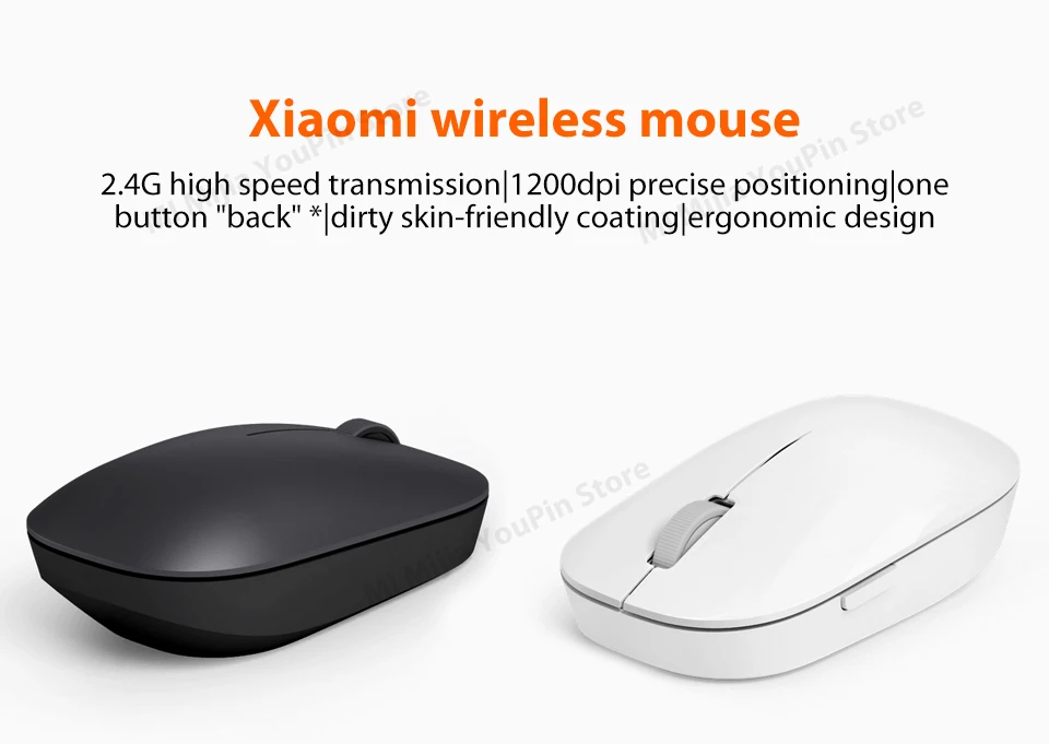 Original Xiaomi Wireless Mouse 1200dpi 2.4Ghz Optical Mouse Mini Portable Mouse For Macbook Mi Notebook Laptop Computer Mouse (1)