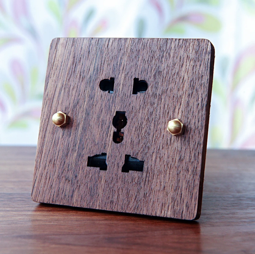 

International Standard 86 Type Five Hole Wall Socket Power Socket Panel AC 110~250V 10A