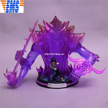 

25.59'' Statue NARUTO Uchiha Sasuke Full-Length Portrait Art Craft Bust GK Action Figure Collectible Model Toy BOX P1306