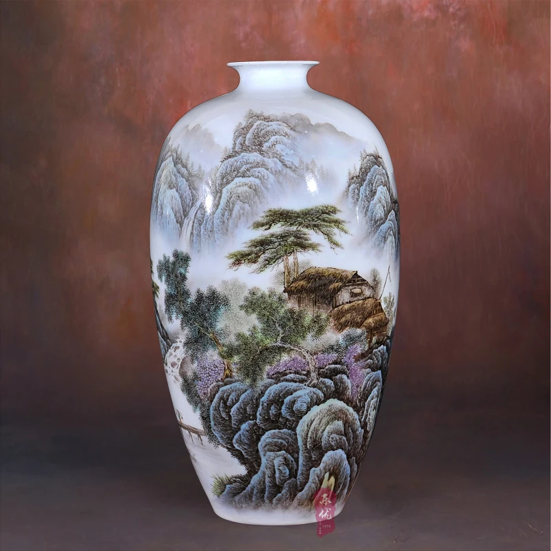 Керамика Jingdezhen Li Dongming пастель городок для гостиной домашнего интерьера модная