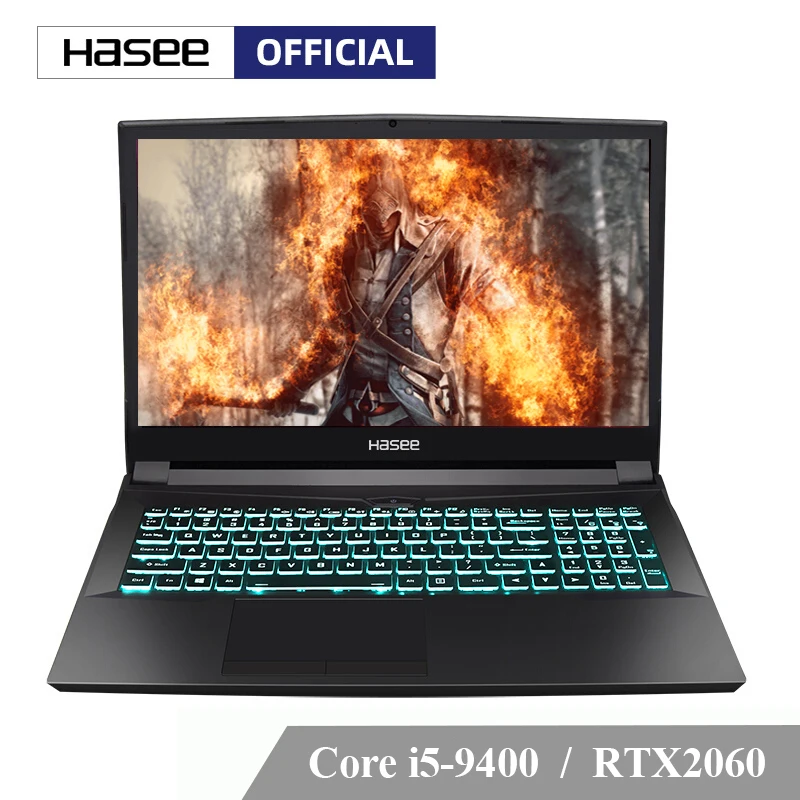 Ноутбук hasee ZX8-CT5DA для игр(Intel Core I5-9400+ RTX 2060/8GB ram/512G SSD/15,6 ''IPS 72% NTSC) GOD OF WAR