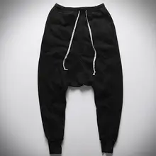 27-44 Горячая Весна мужской модный, больших размеров с толстыми флисами черный Досуг harlan ноги