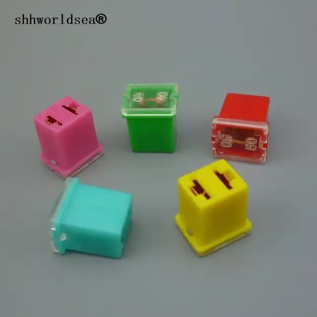 Shhworldsea 5pcs Fuse Box Lpj Automotive Original Rectangle Fuse 20a 30a 40a 50a 60a For Hyundai Verna Kia Toyota Honda Roewe Fuses Aliexpress