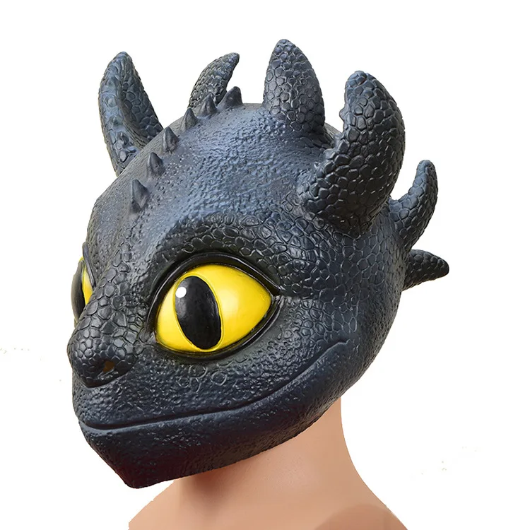 

How To Train Your Dragon Toothless Night Fury Gronckle Terrible Terror Full Head Mask Cosplay Halloween Action Toys