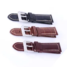 Watch accessories Fashion watchband 22mm 24mm Genuine leather watch strap black buckle watch band for Panerai Watch accessories Fashion watchband 22mm 24mm Genuine leather watch strap black buckle watch band for Panerai