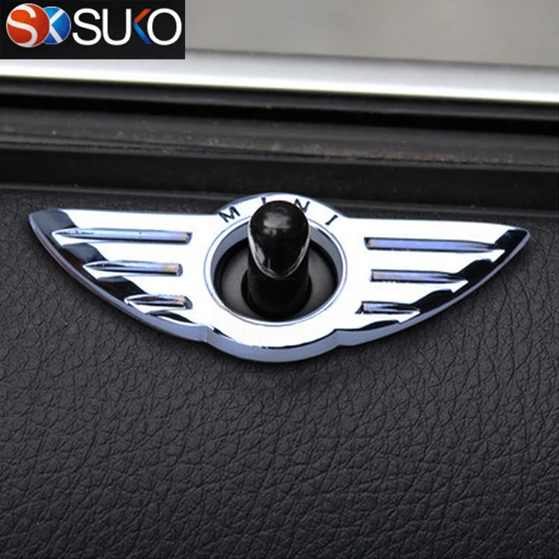 SUKO двери автомобиля блокировки Pin крыла эмблемы для BMW Mini Cooper S/один Clubman Coupe R55 R56 R57