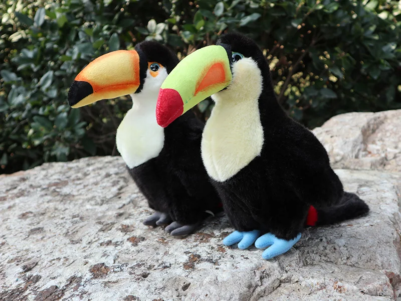 25 см 9,8" реалистичные Toco Toucan плюшевые игрушки, забавные радужные охлажденные плюшевые куклы настоящая жизнь птица мягкая игрушка для детей