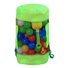 Уличная пляжная сумка из сетки игрушка Tote Drawstring пляжный рюкзак для путешествий пляж аквапарк супермаркет аксессуары для водных видов спорта