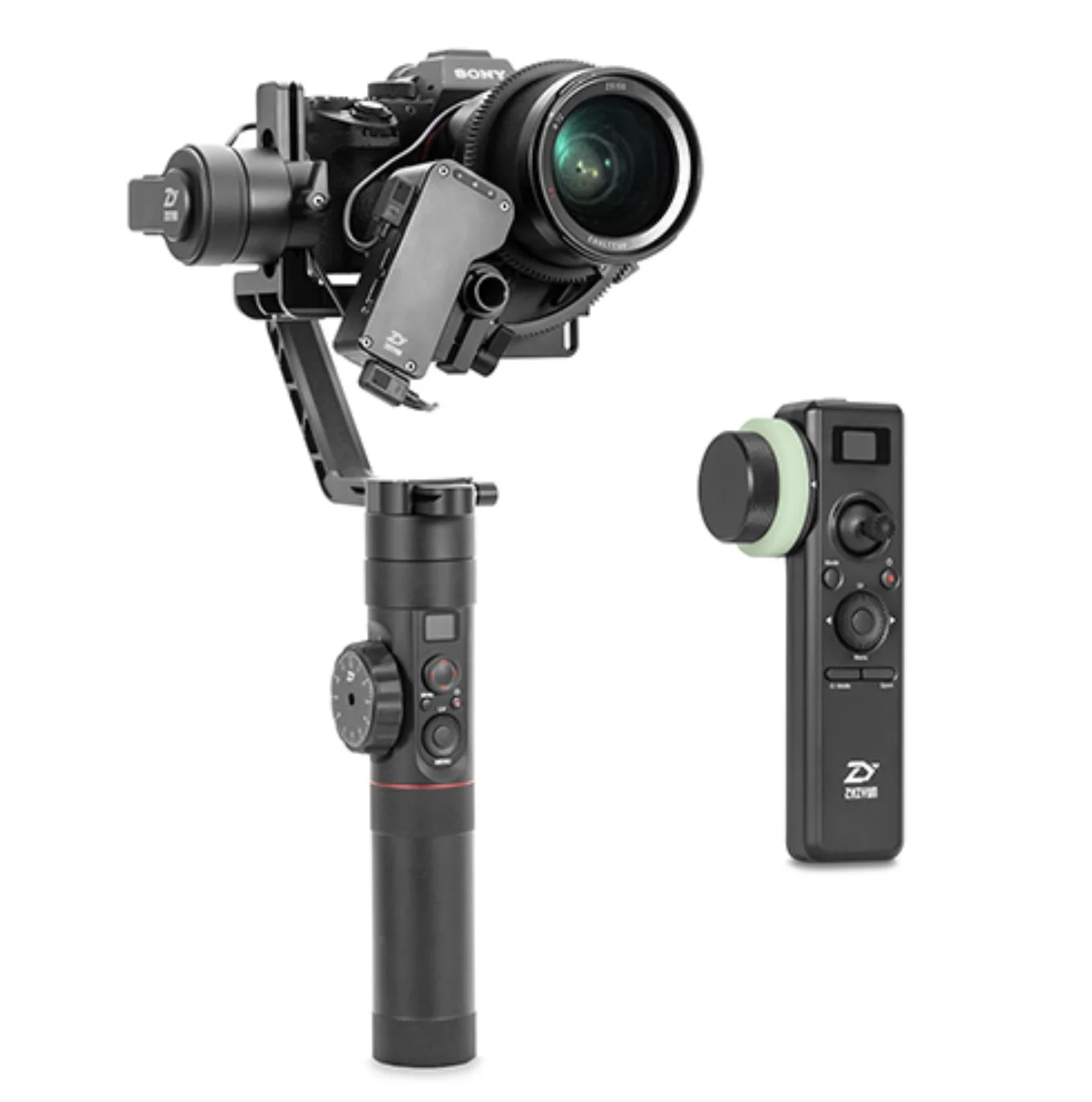 Zhiyun официальный кран 2 3-Axis Камера стабилизатор для всех моделей беззеркальная камера DSLR Canon 5D2/3/4 с сервоприводом для непрерывного изменения фокусировки камеры - Цвет: Синий