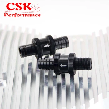 

2 Pcs Aluminum 14mm 9/16" Non Return Check Valve One Way Petrol Fuel Diesel Silver/Black