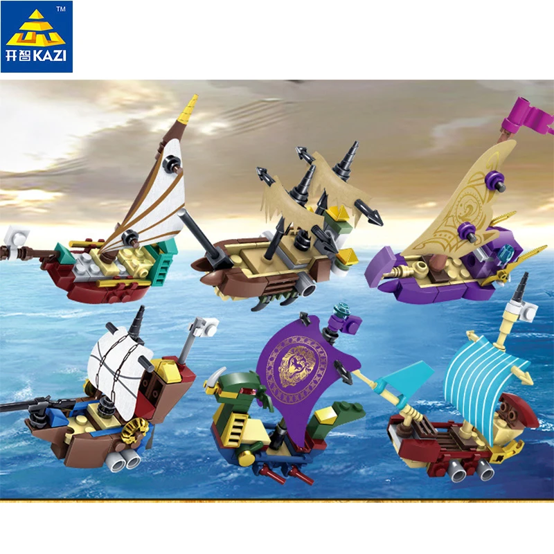 KAZI 87024 6pcs/set Pirates Ghost ship Educational Construction Building Blocks toys for children hobbies toys boys brinquedos boys-construction-set : image KAZI 87024 6pcs/set Pirates Ghost ship Educational Construction Building Blocks toys for children hobbies toys boys brinquedos boys-construction-set