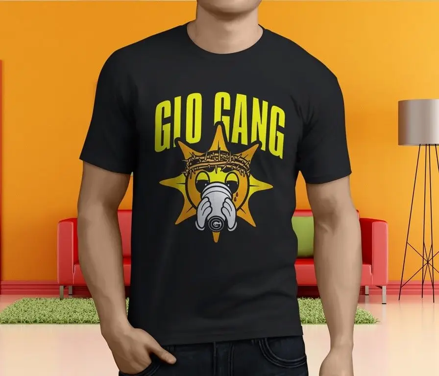 Jual Baru Populer Chief Keef Rapper Glo Geng Pria Hitam T shirt Ukuran S 3XLHigh Pria Kualitas Kaos Tee Top Murah Baru Populer Chief Keef Rapper Glo Geng Pria Hitam T shirt Ukuran S 3XLHigh Pria Kualitas Kaos Tee Top