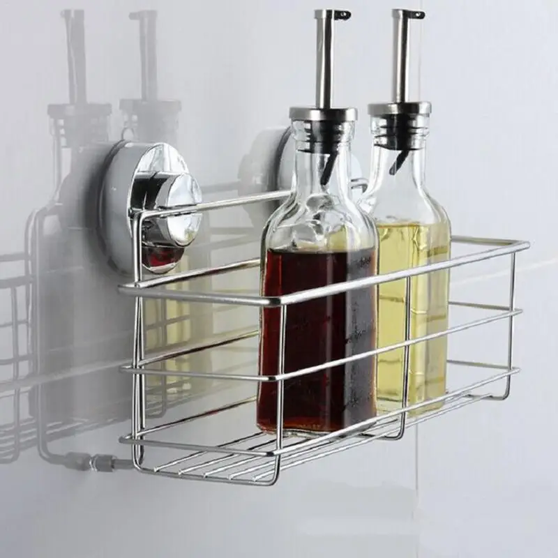 Bathroom Shelf Shower Storage Rack Holder Shampoo Bath Towel Tray Home
