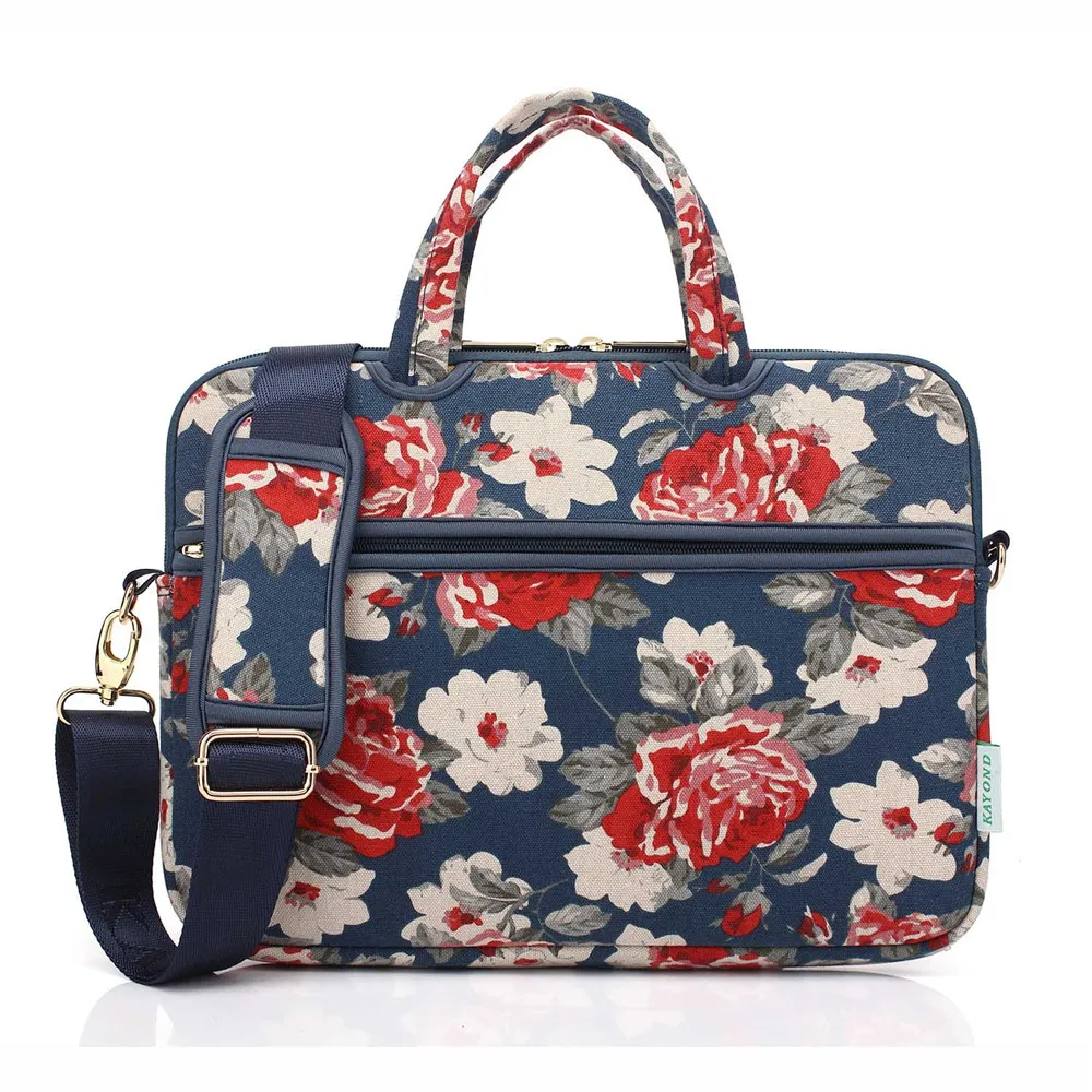 Fancy Flower Laptop Briefcase Notebook Handbag Computer Sleeve Case Protective Pouch Surface