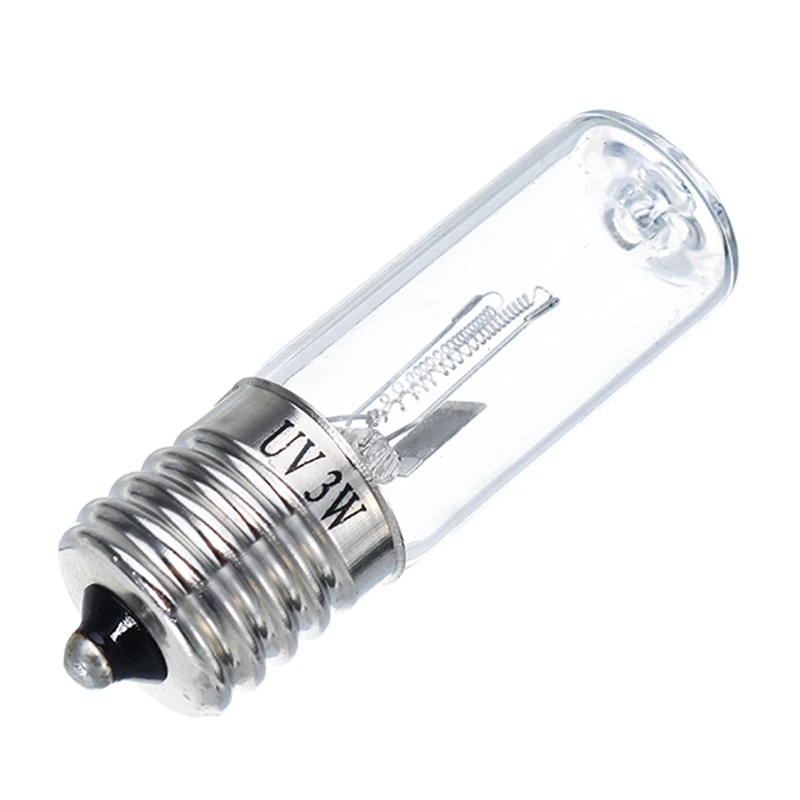 E17 3W 185nm UVC ультрафиолетовый УФ-светильник лампа для дезинфекции озона Стерилизация клещей светильник s бактерицидная лампа AC110V-240V