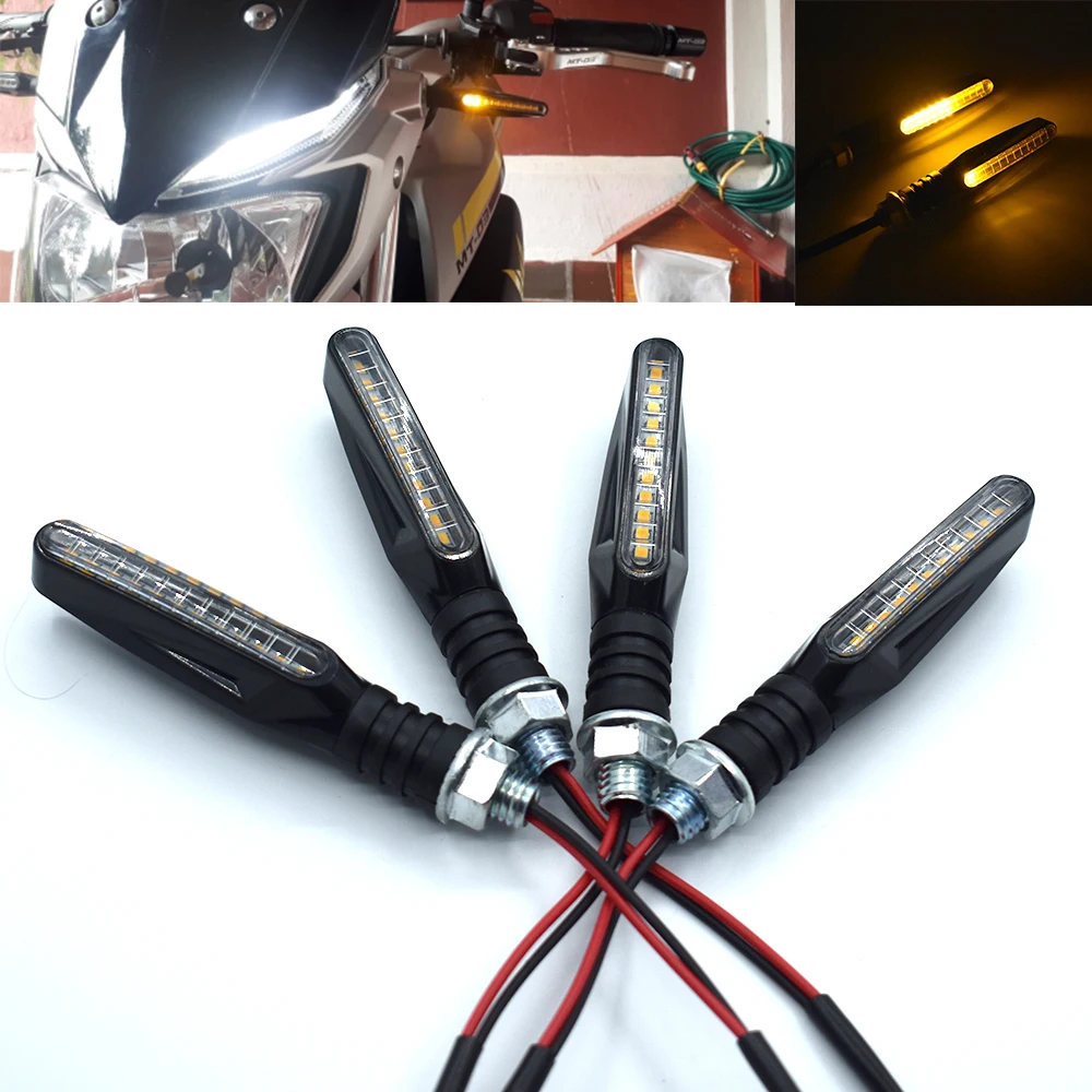 

Universal Motorcycle LED Flexible Turn Signal Indicator Amber Light For BMW K1200R K 1200 R K 1200R K1200 R 2005- 2008