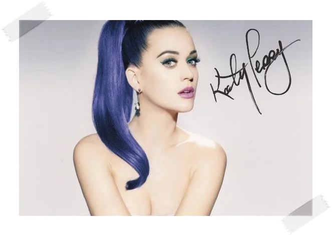 

Katy Perry autographed signed photo picture 4*6 inches collection freeshipping 02.2017