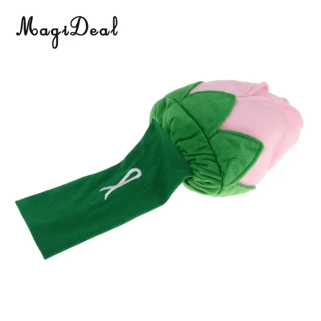 MagiDeal Novelty Rose Flower Universal Golf Wood Driver Head Cover Protection Headcover Accessories