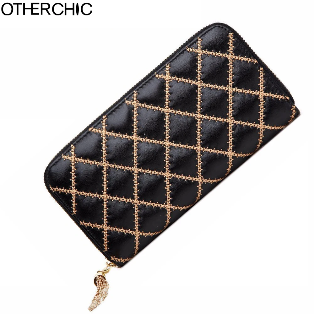 2016 New Arrival Purse Women Designer Sheepskin Wallet Women Genuine 
