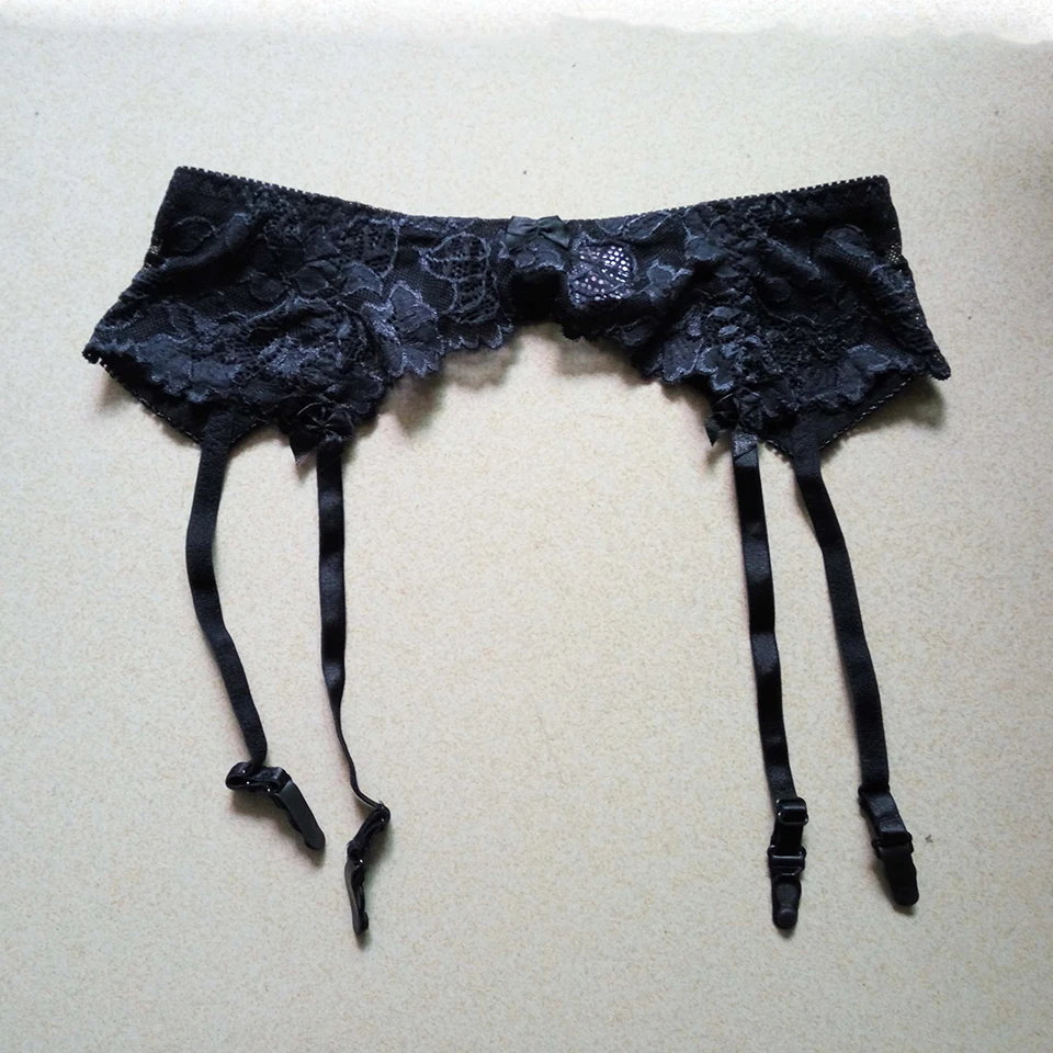 

Hot Sexy Women Wedding Garter Double Breasted Lace Garter Belt For Stockings Ladies Suspender Belt