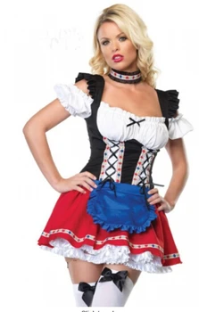 

free shipping hlx8605 oktoberfest costume fancy dress halloween costume size m l xl