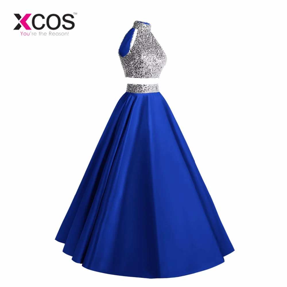 XCOS-2018-New-Two-Piece-Prom-Dresses-Long-Royal-Blue-Beaded-Halter-Vestido-De-Festa-Formal (1)