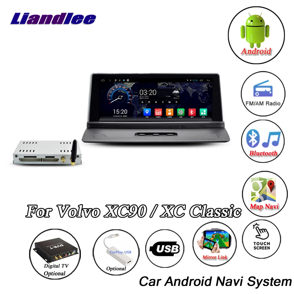 Flash Deal Liandlee For Volvo XC90 / XC Classic 2002~2014 Android System Radio Stereo Carplay Camera BT GPS Map Navi Navigation Multimedia 1