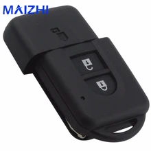 Maizhi 2 Пуговицы удаленной машине ключ В виде ракушки чехол для Nissan Micra XTRAIL Qashqai Juke Duke режиссерский лезвие брелок случае замена