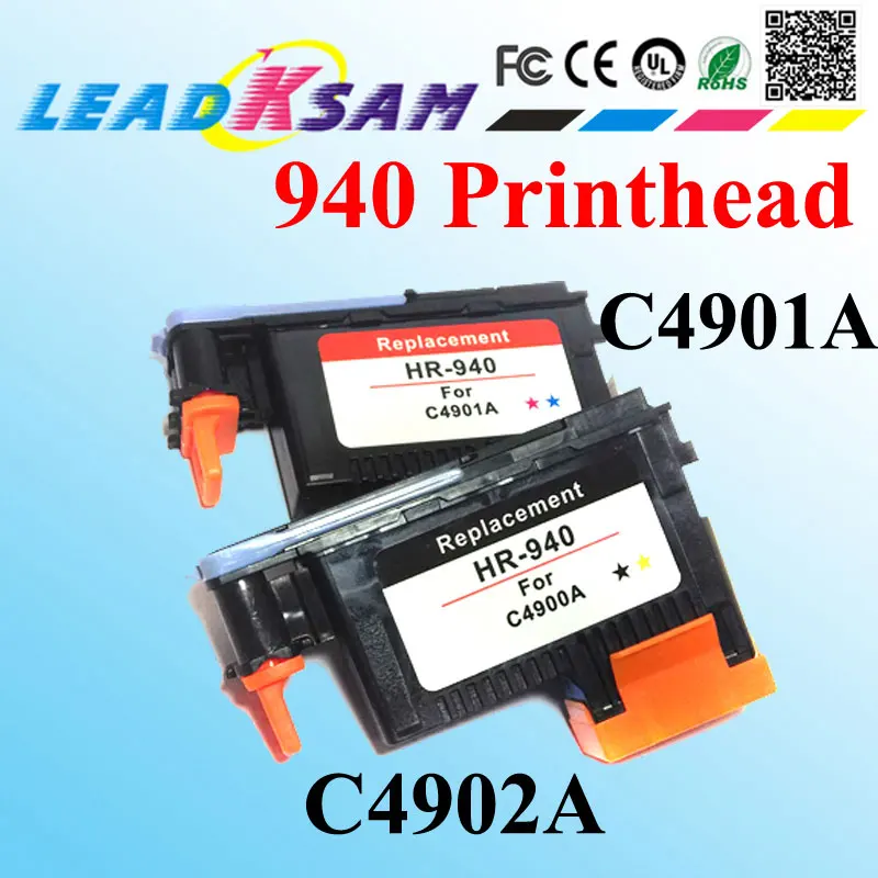 

2pcs 940 Compatible Printhead for HP 940 C4900A Print head for HP940 Pro 8000 A809a 8500A A910a A910g A910n A809n A811a 8500