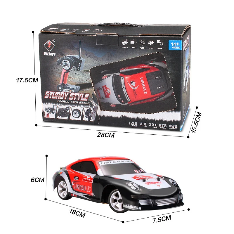 1/28 RC автомобиль 2WD высокоскоростная Гоночная машина RC автомобиль K969 игрушки с дистанционным управлением автомобили на открытом воздухе дистанционное управление RC игрушки для детей Подарки