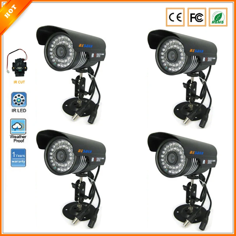 Wholesale PCs/lot 1/3'' Color CMOS 800TVL CCTV Camera IR CUT Filter