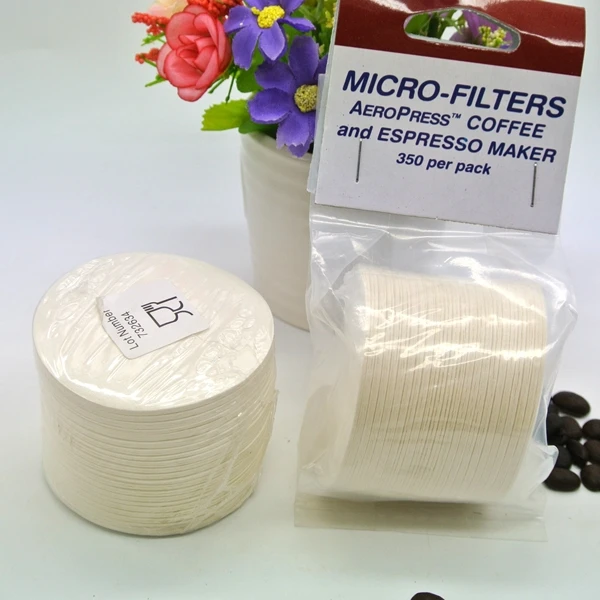 Free Shipping Hot Sell Aeropress Coffee Maker Coffee Filter Espresso Coffee Filters 350 Pieces Per Bag