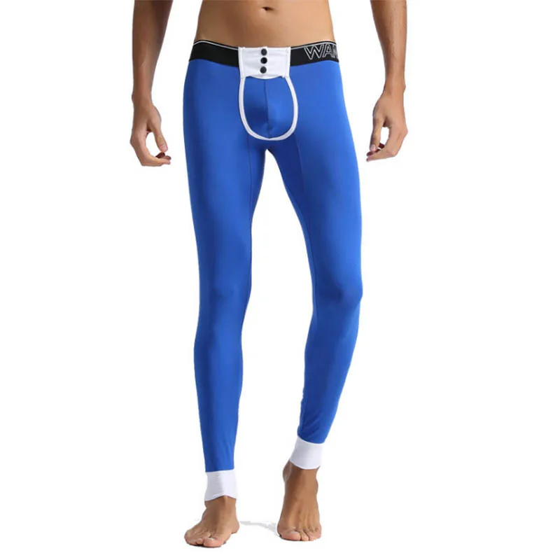 High quality men's sports trousers sexy warm yoga pants solid cotton