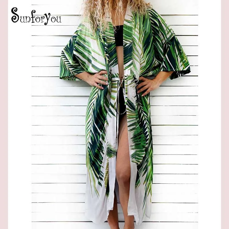 

Cotton Beach Cover up Print Bathing suit cover up Swimwear Women Kaftan Robe de Plage Saida de Praia Tunics Pareo