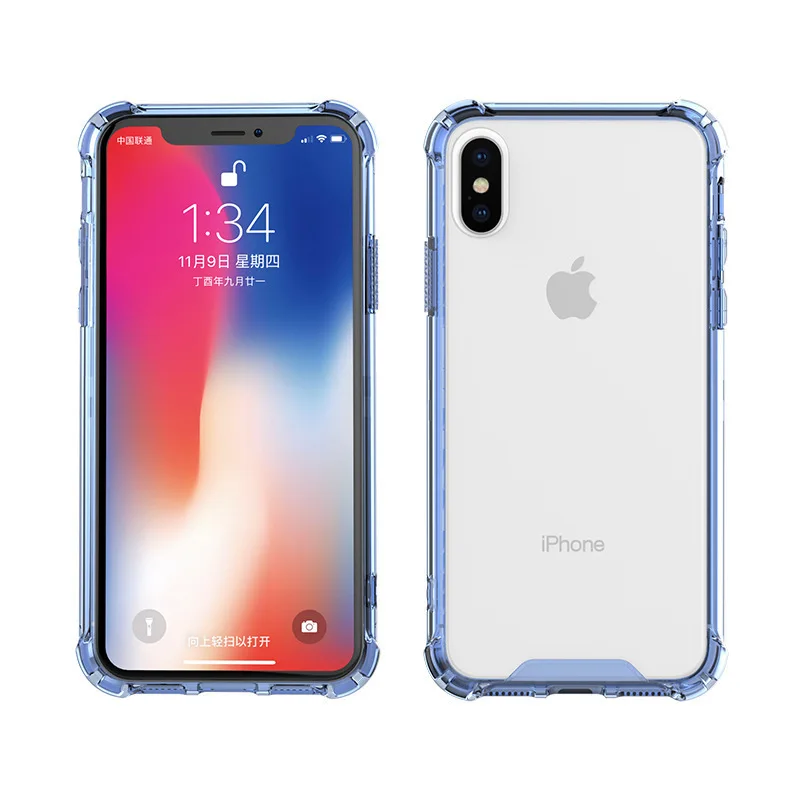 For Iphone 7 Case Iphone 8 6 6s Plus X Xr XS Max Luxury Brand Transparent Soft TPU Heavy Duty Protective Phone Case Back Cover 