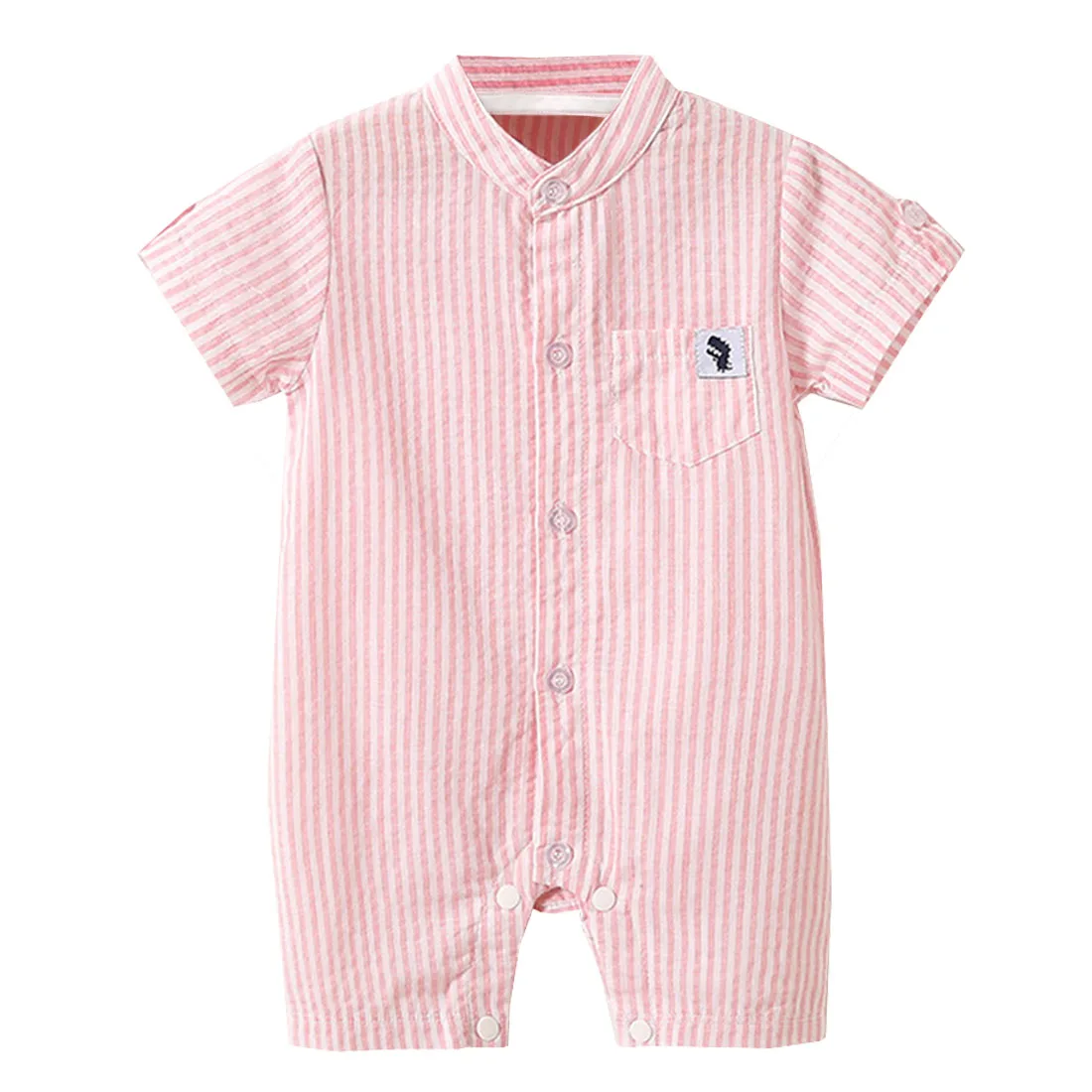 

Baby Boy Romper Toddler Clothes Summer Gentleman Stripe Body Suit Pullover Outfit Short Sleeve Bowtie Kid Onesies Party