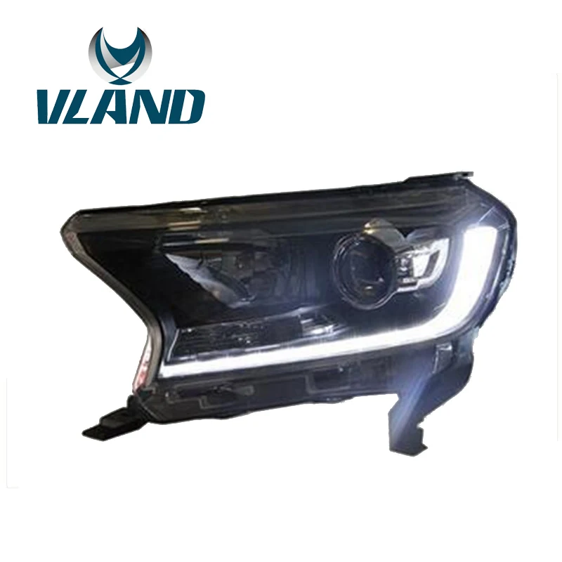 

VLAND Factory For Car Head Lamp For Ford Ranger Headlight 2015 2016 2017 For Ranger Pickup Truck LED Head Light H7 Xenon Bulb