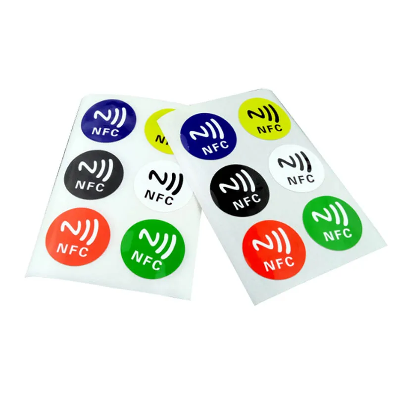 

Smart NFC Tags Stickers Chip Adhesive 144 Byte 13.56MHZ Durable For Mobile Phone