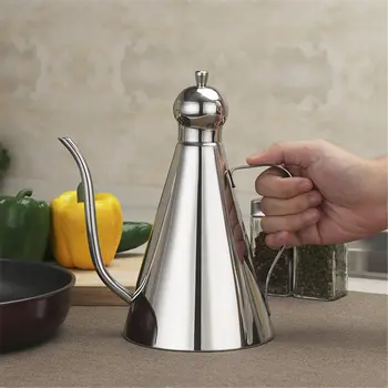 

Stainless Steel Olive Oil Vinegar Dispenser Jar Seasoning Condiment Pot Bottles Container Kitchen Storage Tools 0.5/0.35/1L