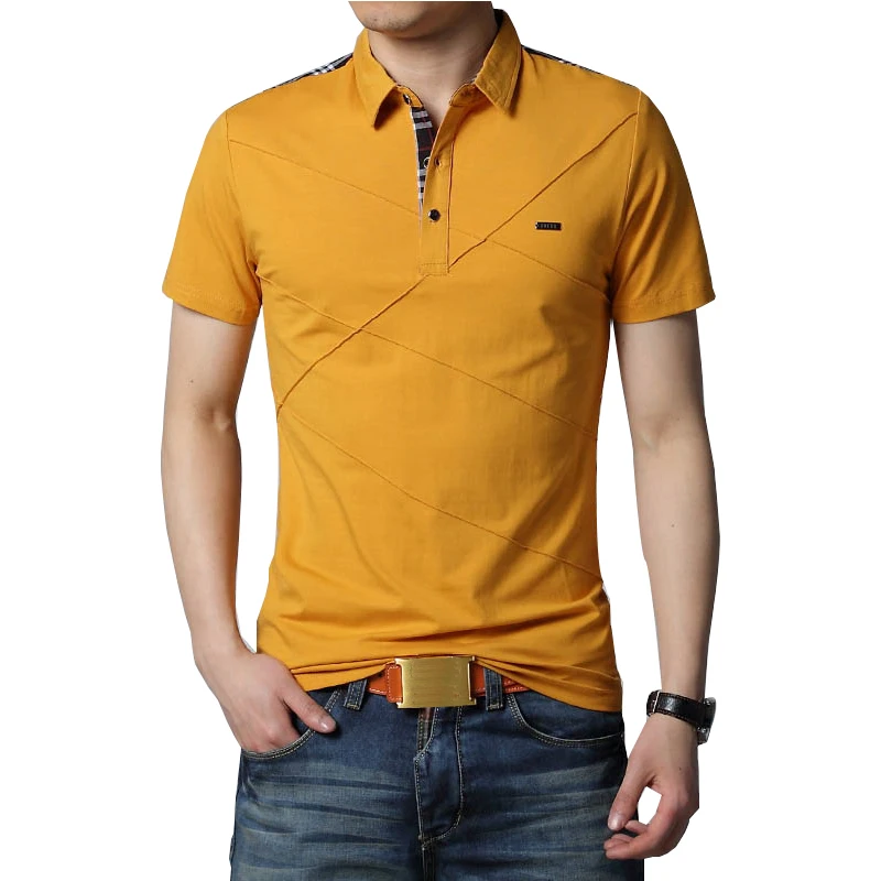 

Mens T Shirts Fashion 2016 5XL Summer T Shirt Geometric Design Turn-down Collar Short Sleeve Cotton T-shirt Men Tee High Quality