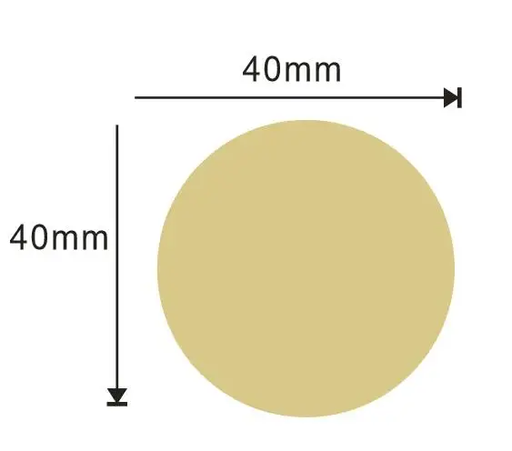 R 40mm X 40mm 48 шт./партия различные формы пустой крафт печать наклейки сделай сам многофункциональные бумажные этикетки для продукта ручной работы самоклеящийся Подарочный стикер - Цвет: R 40mm X 40mm