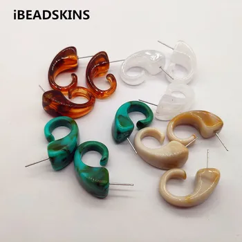 

New arrival! 30x17mm 100pcs Acrylic Marble effect Stud earring for Earring accessories,Earring parts,Jewelry Findings