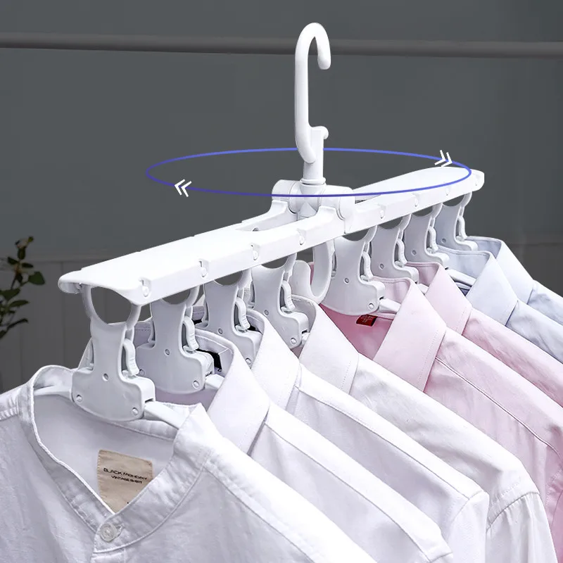 

Multifunctional Magic Smart Hanger Storage Foldable Artifact Clothes Rack Household Drying Rack Clothing Multi-layer Folding